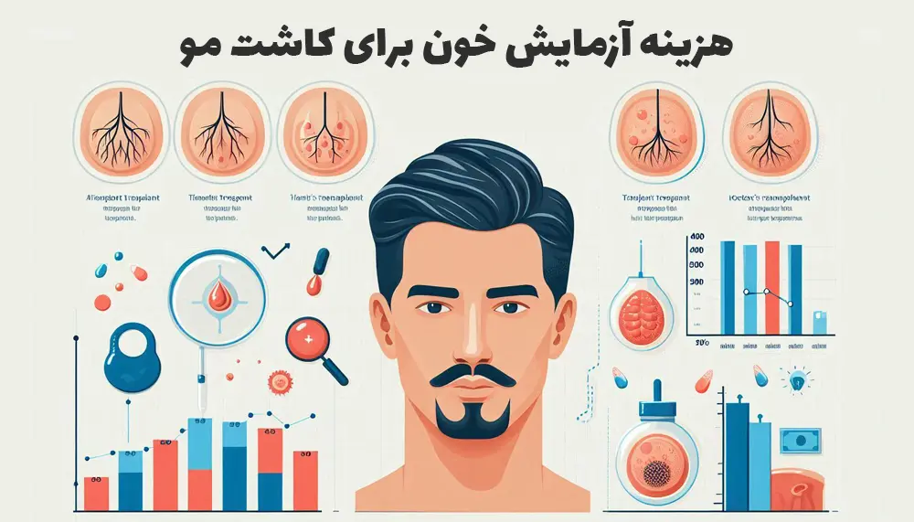 هزینه آزمایش خون برای کاشت مو